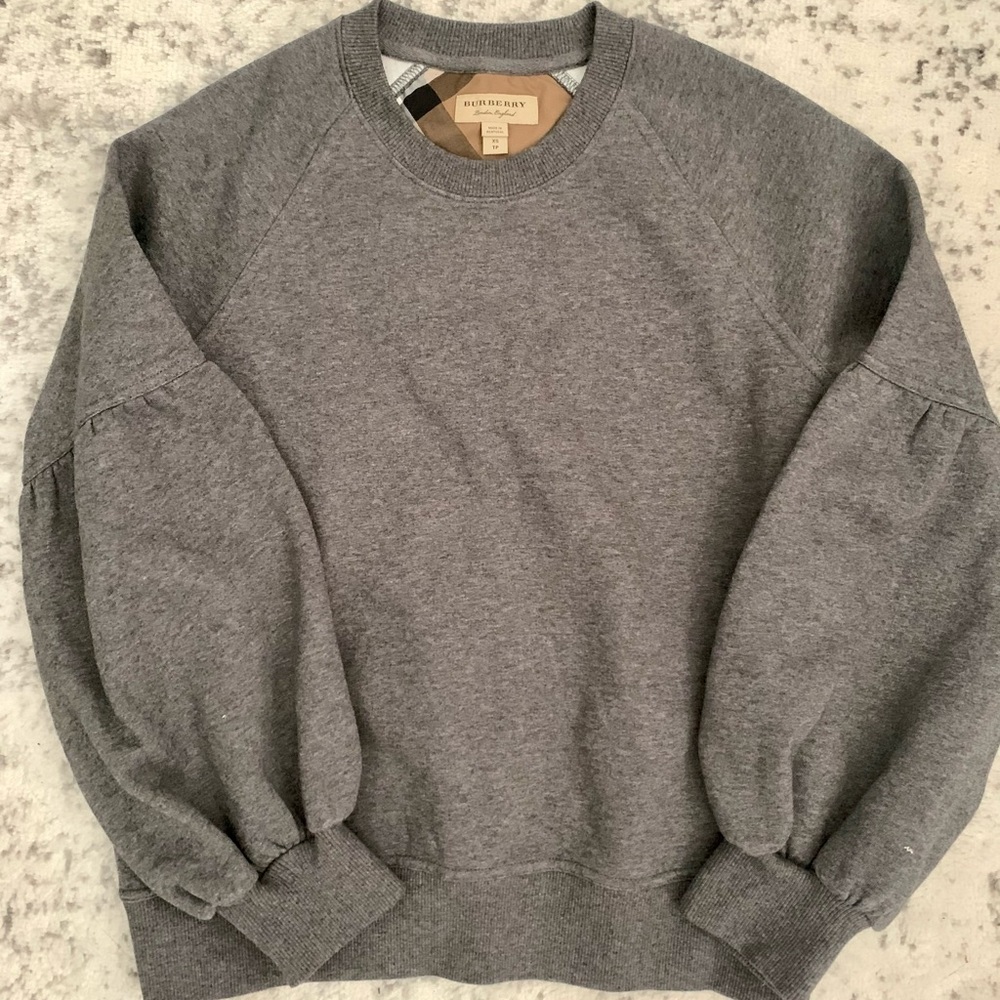 Burberry Puff Sleeve Crewneck